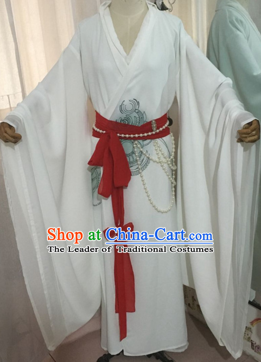 Top Chinese Ancient Costumes Theater and Reenactment Costumes Complete Set for Men