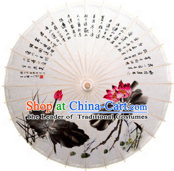 Asian Dance Umbrella China Handmade Traditional Painting Umbrellas Stage Performance Umbrella Dance Props