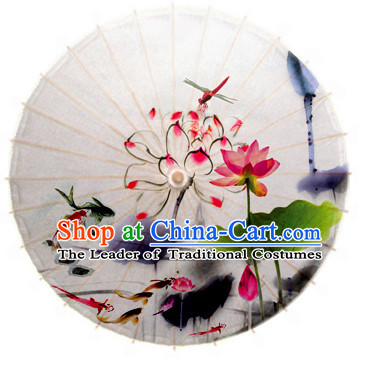 Asian Dance Umbrella Chinese Handmade Lotus Umbrellas Stage Performance Umbrella Dance Props for Kids