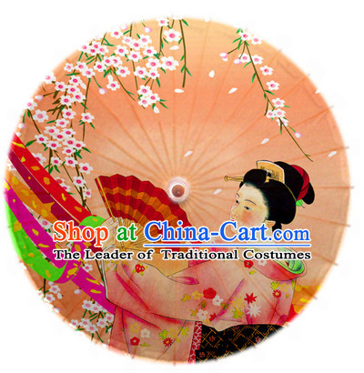 Asian Dance Umbrella China Handmade Traditional Geisha Umbrellas Stage Performance Umbrella Dance Props