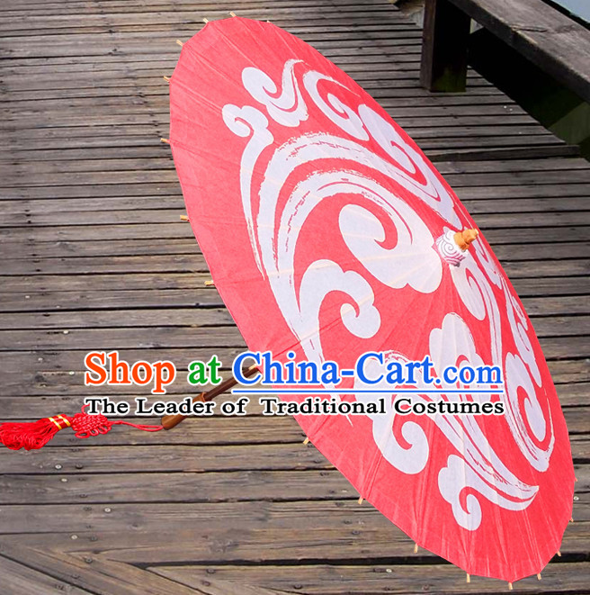 Asian Dance Umbrella China Handmade Traditional Auspicious Cloud Umbrellas Stage Performance Umbrella Dance Props