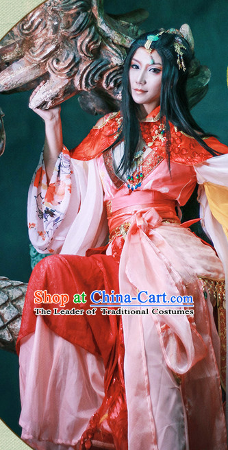 Chinese Hanfu Robe Clothing Handmade Bjd Dress Opera Costume Drama Costumes Complete Set