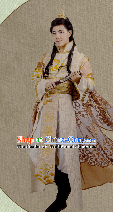 Chinese Emperor Hanfu Robe Prince Clothing Handmade Bjd Dress Opera Costume Drama Costumes Complete Set