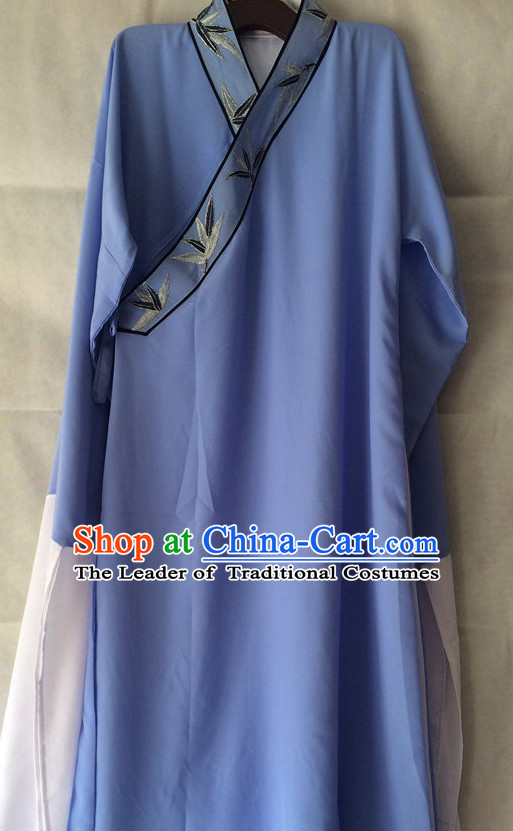 China Beijing Opera Men Scholar Costume Embroidered Robe Stage Costumes Complete Set