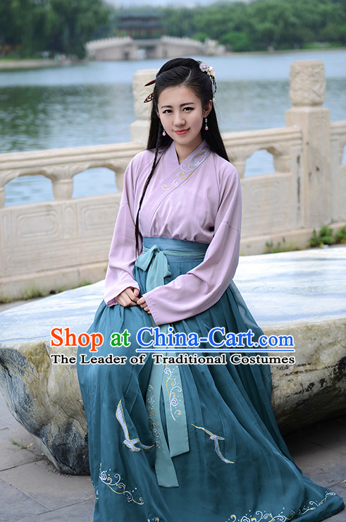 Ancient Chinese Han Dynasty Han Costume Dress Hanfu Suit