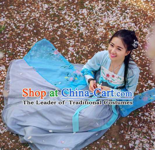 Ancient Chinese Tang Dynasty Women Han Costume Dress Hanfu Suit