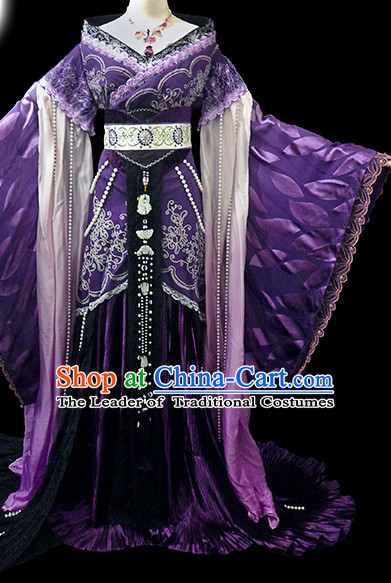 Chinese Women Royal Hanbok Kimono Stage Opera Costume Dresses Costume Ancient Cosplay Complete Set