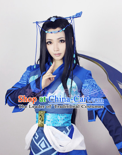 Chinese Women Hanbok Kimono Stage Opera Costume Dresses Costume Ancient Cosplay Complete Set