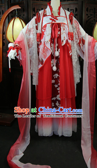 Chinese Traditional Princess Royal Stage Hanfu Hanbok Kimono Costume Dresses Costume Ancient Garment Complete Set