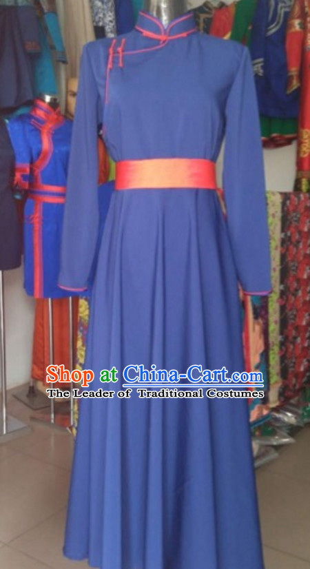 Chinese Mongolian Minority Mongol Women Dress Mongolia Minority Dresses Ethnic Mongolian Costume Complete Set