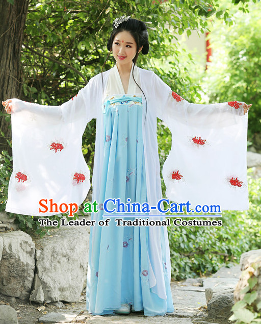 Ancient Chinese Women Dresses Hanfu Girls China Classical Clothing Histroical Dress Traditional National Costume Complete Set