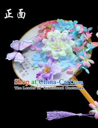 Chinese Handmade Fan Stage Performance Flower Fan