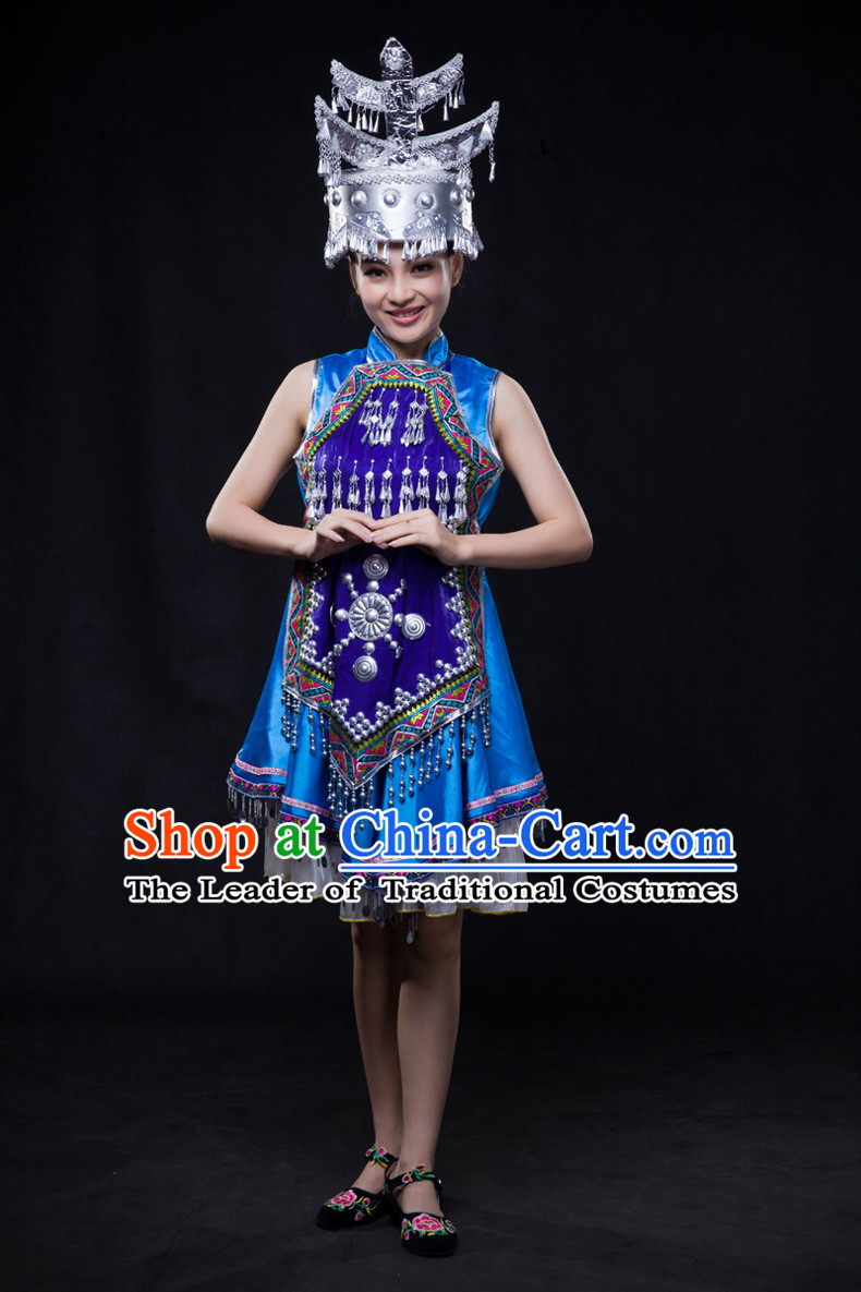 Miao Minority Women Dresses Ethnic Clothing Minority Dance Costume Minority Dress