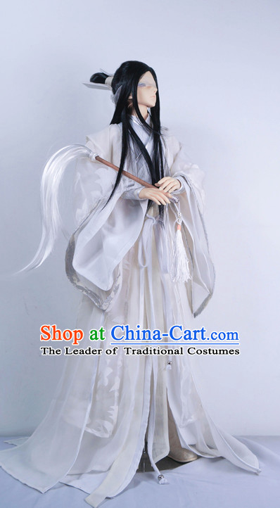 Ancient Chinese Emperor Costumes Empress Clothing Yue Fei Fisherman Traditional Costumes Complete Set for Men