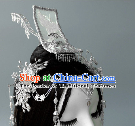 Chinese Traditional Empress Headwear Princess Headdress Imperial Hairpiece Palace Hair Ornaments Royal Head Pieces Set