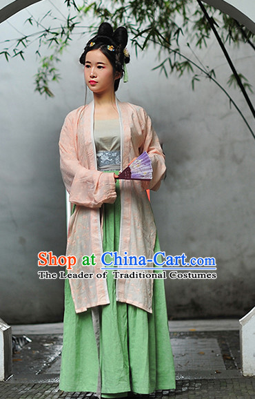 Chinese Clothes Classical Dance Drama Performance Hanfu Chinese Hakama Traditional Dress Quju Supreme Ancient Chinese Costume Complete Set