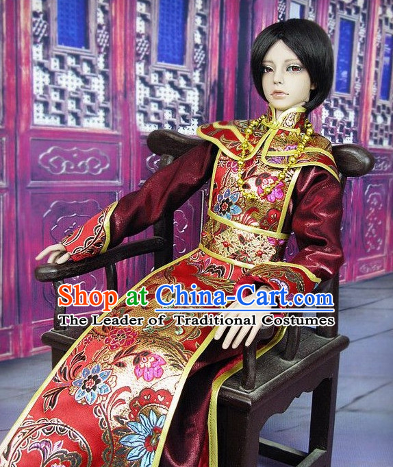 Men Emperor Dress Palace Stage Performance Dresses Traditional Chinese Mandarin Clothing Hanfu Costume