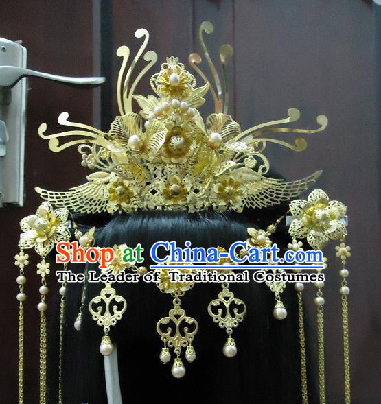 Traditional Chinese Headpiece Headdress Hair Decorations Hair Sticks Head Gear Hair Decoration Set