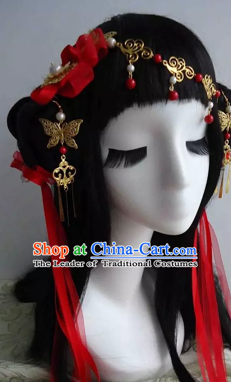 Traditional Chinese Headpiece Headdress Hair Decorations Hair Sticks Head Gear Hair Decoration Set