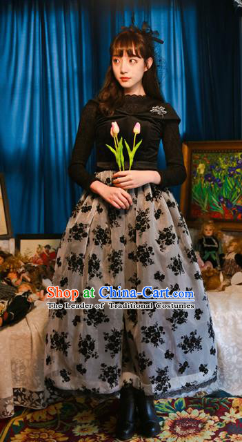 Traditional Classic Women Clothing, Traditional Classic Velvet Dress, British Restoring Ancient Velvet Vest One-Piece Skirt for Women