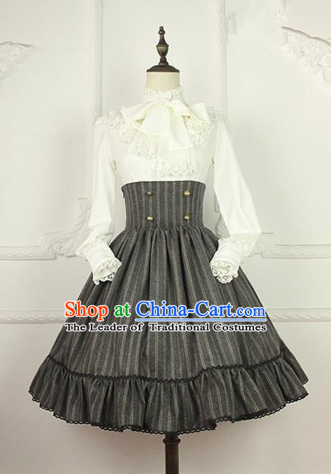 Traditional Classic Women Clothing, Traditional Classic High Waist Fishbone Skirt Dress, British Restoring Ancient Short Skirt for Women