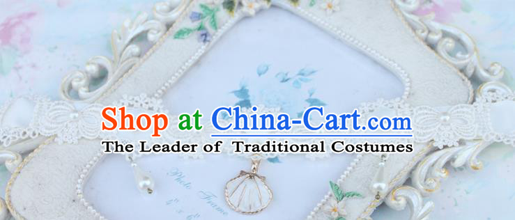 Traditional Classic Pearl Necklace Accessories, Restoring Ancient Lace Princess Necklace for Women