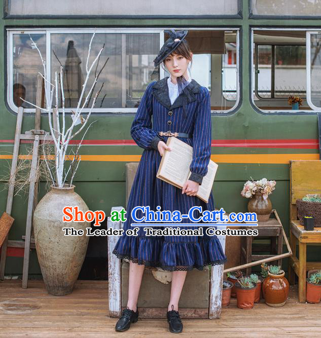 Traditional Classic Elegant Women Costume One-Piece Dress, Restoring Ancient Gothic Long Skirt for Women