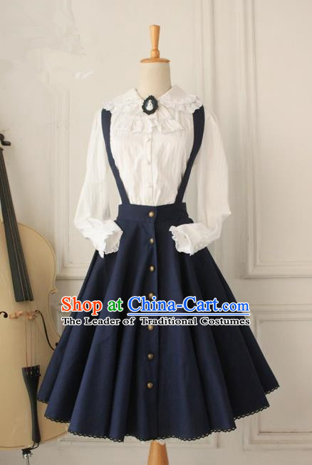 Traditional Classic Elegant Women Costume One-Piece Dress, Restoring Ancient Princess Suspender Skirt Giant Swing Sundress for Women