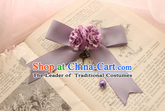 Traditional Classic Ancient Jewelry Accessories Restoring Brooch, Elegant Gothic Bowknot Flower Breastpin for Women