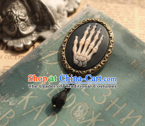 Traditional Classic Ancient Jewelry Accessories Restoring Brooch, Elegant Gothic Relief Breastpin for Women