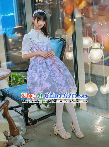 Traditional Classic Elegant Women Costume One-Piece Dress, Restoring Ancient Princess Bubble Skirt Giant Swing Sweet Dress for Women