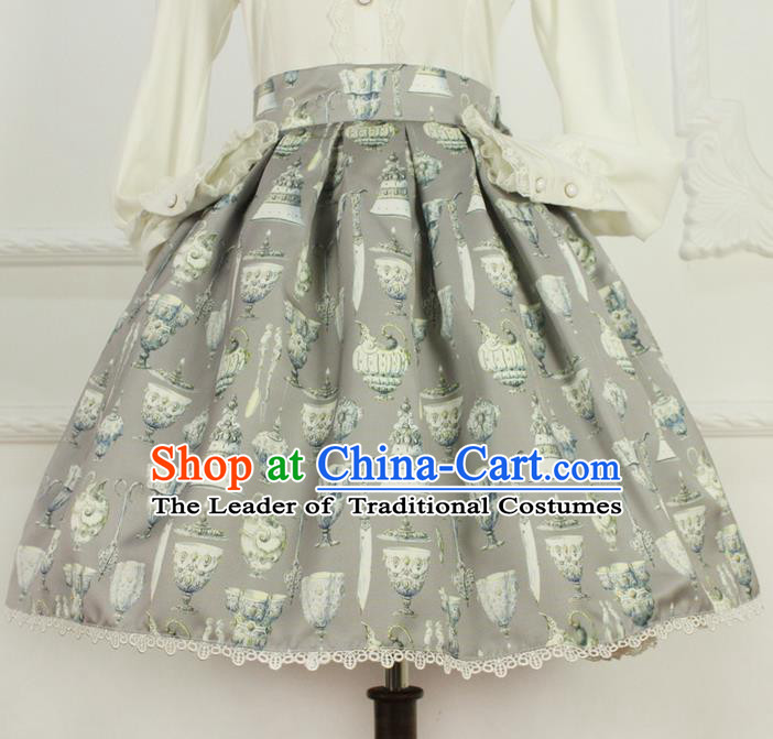 Traditional Classic Elegant Women Costume Bust Skirt, Restoring Ancient Princess Giant Swing Pleated Skirt for Women