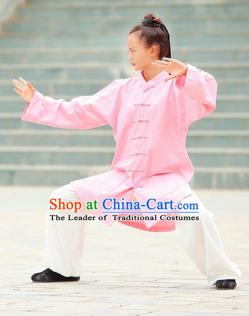 Traditional Chinese Wudang Uniform Taoist Nun Uniform Kungfu Kung Fu Clothing Clothes Pants Shirt Supplies Wu Gong Outfits, Chinese Tang Suit Wushu Clothing Tai Chi Suits Uniforms for Women