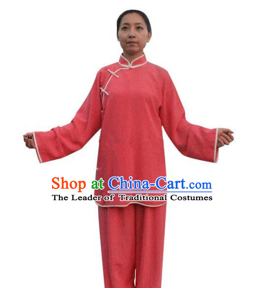 Traditional Chinese Wudang Uniform Taoist Nun Uniform Linen Priest Frock Kungfu Kung Fu Clothing Clothes Pants Shirt Supplies Wu Gong Outfits, Chinese Tang Suit Wushu Clothing Tai Chi Suits Uniforms for Women