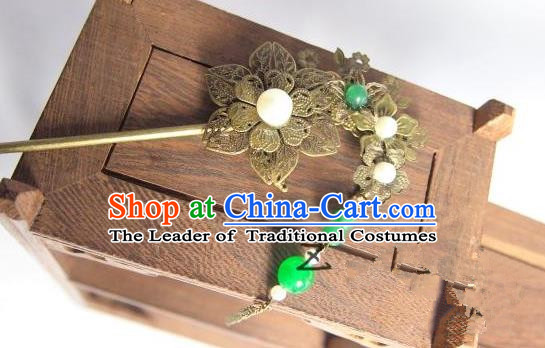 Traditional Chinese Ancient Jewelry Accessories, Ancient Chinese Imperial Princess Wedding Hair Step Shake, China Wedding Bride Hairpin for Women