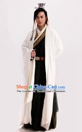 Traditional Chinese Ancient Men Costumes, Ancient Chinese Cosplay General Swordsmen Roayl Prince Embroidered Costume Complete Set for Men