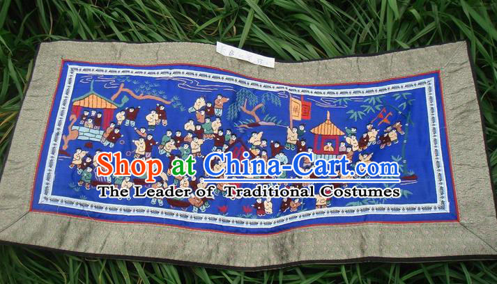 Traditional Chinese Miao Nationality Classic Hand Made Embroidery Flake-One Hundred of Children