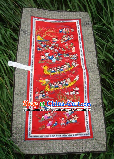 Traditional Chinese Miao Nationality Classic Hand Made Embroidery Flake-One Hundred of Children