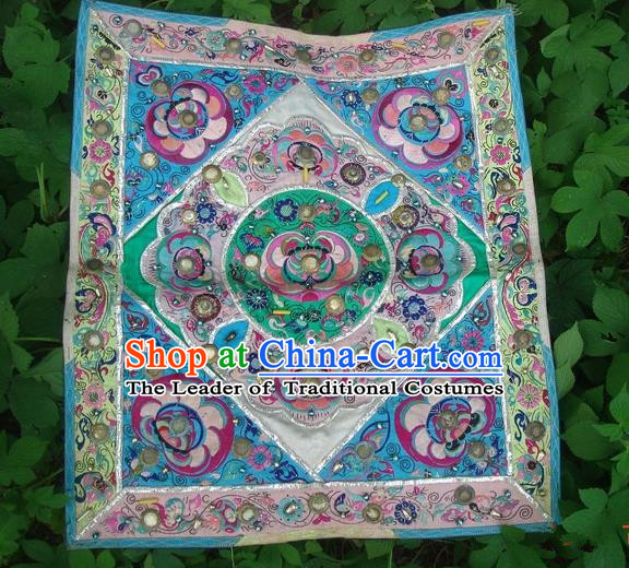 Traditional Chinese Miao Nationality Classic Hand Made Profile Embroidery Flake