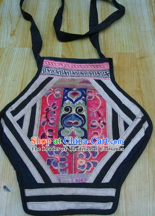 Traditional Chinese Miao Nationality Palace Handmade Embroidery Bag Hmong Handmade Embroidery Hanging Package for Women