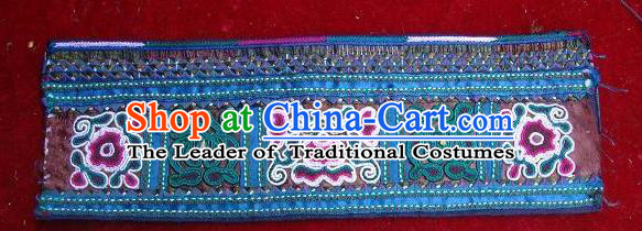 Traditional Chinese Miao Nationality Embroidery Belts, Hmong Handmade Embroidery Belt for Women