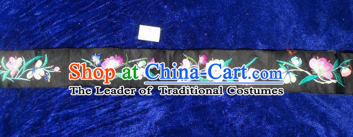 Traditional Chinese Miao Nationality Embroidery Belts, Hmong Handmade Embroidery Belt for Women