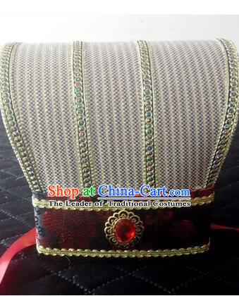 Ancient Chinese Play Property Head Wear Chinese Traditional Style Emperor Hat Officials Tiara