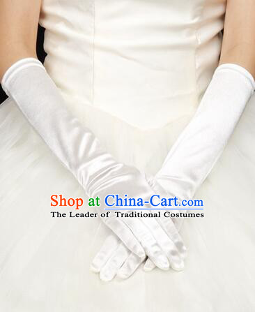 Long Style Glove for Brede Wedding Play Stage Show Gloves