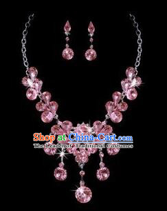 Ancient Style Accessories Necklace Chain Ear Wearing Set Wedding Decorating Jing Hong WU Empresses in the Palace Pink