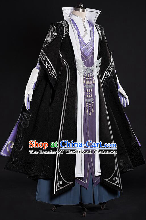 Chinense Ancient Clothes for Men Dress Chinese COSPLAY Costumes Adults Garment Show Stage Dress Costumes Dress Cos