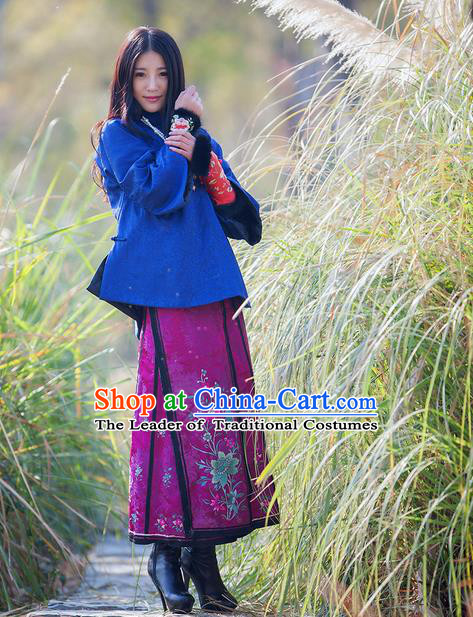 Traditional Classic Women Clothing, Traditional Classic Chinese Real Silk Brocade Thin Cotton-Padded Clothes Chinese Cotton-Padded Jacket Republic Of China Female Costomes