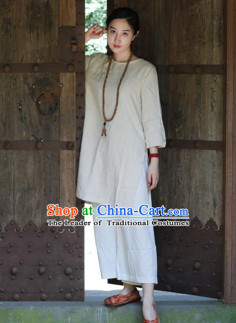 Traditional Chinese Female Costumes, Chinese Acient Hanfu Clothes, Chinese Cheongsam, Tang Suits Plate Buttons Dress for Women