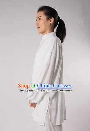 Top Noil Poplin Kung Fu Costume Martial Arts Kung Fu Training Uniform Gongfu Shaolin Wushu Clothing Tai Chi Taiji Teacher Suits Uniforms for Women