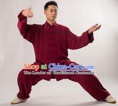 Traditional Chinese Top Silk Kung Fu Costume Martial Arts Kung Fu Training Uniform Tang Suit Gongfu Shaolin Wushu Clothing Tai Chi Taiji Teacher Mulberry Silk Suits Uniforms for Men